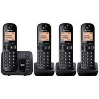 Panasonic Kx-tgc224eb Dect Phone With Tam And Call Blocking - Quad - Black