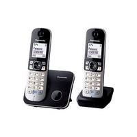 panasonic kx tg6812eb twin dect cordless telephone set uk plug