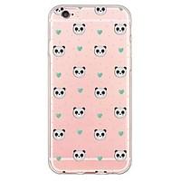 panda pattern tpu soft ultra thin back cover case cover for apple ipho ...