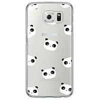 Panda Animal Tile Pattern Soft Ultra-thin TPU Back Cover For Samsung GalaxyS7 edge/S7/S6 edge/S6 edge plus/S6/S5/S4