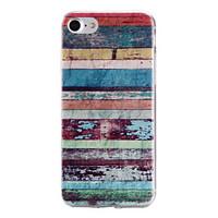 Painted Stripe Pattern Transparent TPU Material Phone Case for iPhone 7 7 Plus 6s 6 Plus SE 5s 5