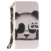 Panda PU Leather for iphone7 6Splus 6plus 6S 6 SE 5S 5