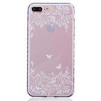 Painted Butterfly Pattern Slip Transparent TPU Material Phone Case for iPhone 7 7 Plus 6s 6 Plus SE 5s 5 5C