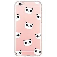 Panda Pattern TPU Ultra-thin Translucent Soft Back Cover for Apple iPhone 6s Plus/6 Plus/ 6s/6/ SE/5s/5