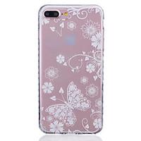 Painted Butterfly Pattern Slip Transparent TPU Material Phone Case for iPhone 7 7 Plus 6s 6 Plus SE 5s 5 5C