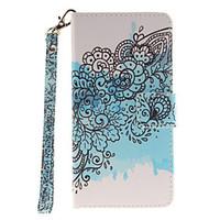 painted butterfly flower pattern card can lanyard pu phone case for sa ...