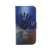 Palm Of Your Hand Pattern PU Leather Full Body Case with Card Slot and Stand for iPhone 5C