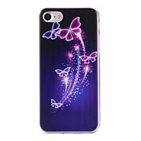 Painted Butterfly Pattern Transparent TPU Material Phone Case for iPhone 7 7 Plus 6s 6 Plus SE 5s 5