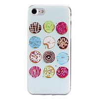 Painted Donuts Pattern Transparent TPU Material Phone Case for iPhone 7 7 Plus 6s 6 Plus SE 5s 5