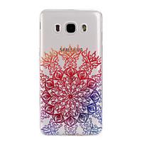 Painted Flower Pattern Transparent TPU Material Phone Case for Samsung Galaxy J3(2016) J5(2016) J7(2016)