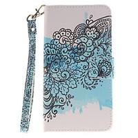 Painted Butterfly Flower Pattern Card Can Lanyard PU Phone Case For LG G3 G4 G5 K7 K8 K10