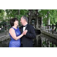 paris luxembourg gardens wedding vows renewal ceremony with photoshoot