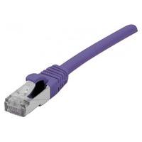 Patch Cord RJ45 Cat.6a S/FTP LSZH Snagless Purple- 1m