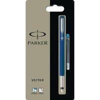parker vector std fountain pen blue 6 pack