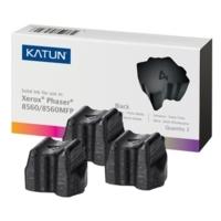 pack of 3 black katun solid ink sticks for phaser 8560