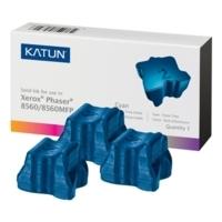 pack of 3 cyan katun solid ink sticks for phaser 8560