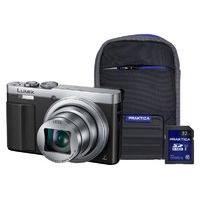 Panasonic DMC-TZ70 Silver Camera Kit inc 32GB Class 10 SDHC Card & Case