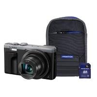 Panasonic Dmc-tz80 Silver Camera Kit Inc Case & 16gb Sd Card