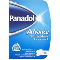 Panadol Advance 500 Mg Tablets X 16