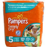 pampers simply dry nappies size 5 11 25kg24 55lb 20