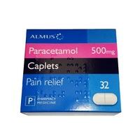 Paracetamol 500mg 32 Tablets (Easy to Swallow)