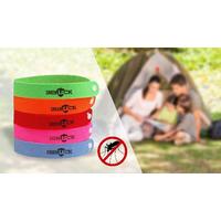 Pack of 10 or 20 Deet-Free Mosquito Repellent Wristbands