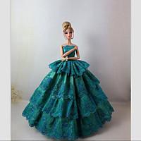 Party/Evening Dresses For Barbie Doll Green Dresses For Girl\'s Doll Toy