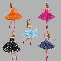 Party/Evening Dresses For Barbie Dresses For Girl\'s Doll Toy The Happy Swan Lake 5 Pcs