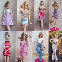 Party/Evening Dresses For Barbie Doll Pink Dresses For Girl\'s Doll Toy