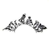 Paperself Paper False Lashes - Birds, Black