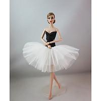 Party/Evening Dresses For Barbie Doll Black White Dress For Girl\'s Doll Toy