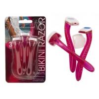 pack of 3 stainless steel bikini razors