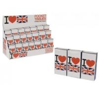 Pack Of 10 I Love Uk Pocket Tissues