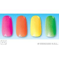 Pack Of 12 Neon Nails Set