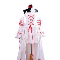 Pandora Hearts White Rabbit Alice White Dress Cosplay Costume