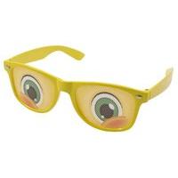party glasses with cartoon eyes