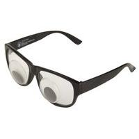 party glasses black with cartoon eyes