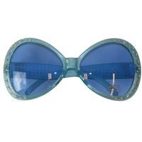 party glasses diamond frame blue light