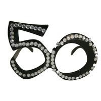 Party Glasses Birthday 50th Black
