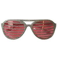 Party Glasses Diamond Lamella Silver