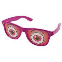 Party Glasses With Red Heart Eyes
