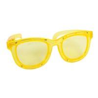 party glasses large led flashing yellow