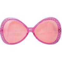 Party Glasses Diamond Frame Pink