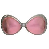 Party Glasses Diamond Frame Silver