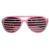 Party Glasses Lamella Stripes Pink