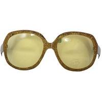 party glasses large gold cw yellow lens