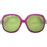 Party Glasses Large Pink With Green Lens