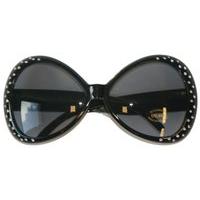 party glasses diamond frame black