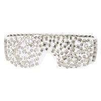 Party Glasses Diamond Silver Lady