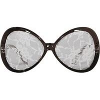 Party Glasses Lace White On Black